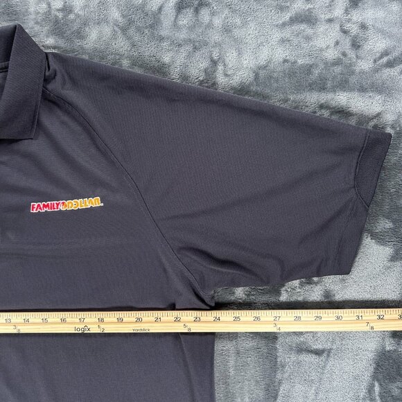 Port Authority Gray Polo Shirt Men XL Family Dollar Store Employee Work Team - Picture 11 of 12